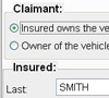 Insured/Claimant Tab